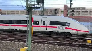 ICE9590 (ICE 3 Velaro D) Abfahrt in Erfurt Hbf nach Paris Est