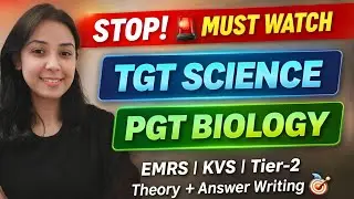 EMRS TIER 2 ANSWER WRITING &THEORY PRACTICE SESSION 3✔️TGT SCIENCE|PGT BIO| GET YOUR SELECTION💯#kvs 