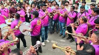 Swaranjali brass band played Vastav Aarti at Jijamata nagar 2025