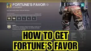 How to get FORTUNE'S FAVOR exotic leg armor in RENEGADES [Destiny 2]