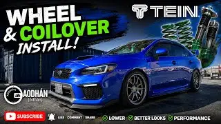 Installing the Tein coilovers and Aodhan wheels on my 2020 WRX!