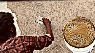 Scratch putty texture designing for walls simply|apex createx&jotun designing