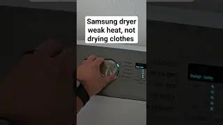 samsung dryer not finishing the cycle, stops early and weak heating #samsungdryer #dryerweakheat