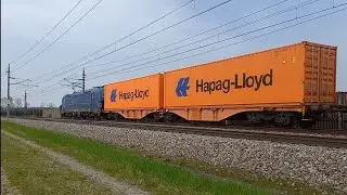 MGW Service Vectron mit Containerzug ( 193 845-5 )