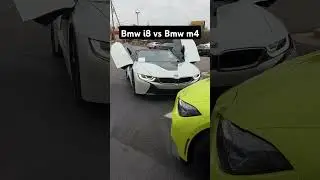 Bmw i8 vs bmw m4 #cars #luxury
