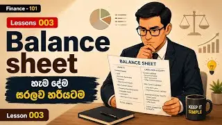 📚Balance Sheet 🤗සිංහලෙන් | CSE Investing සදහා අත්&zwj;යවශ්&zwj;යම Guide එක!