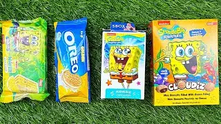 Funny Candy ASMR | Satisfying SpongeBob Video I Surprise Box Sweets and Toys unboxing