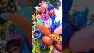 Young Boy Selling Balloons #shortsfeed #catholicfestival #viralshort