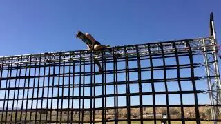 Spartan Sprint 2021 - Mesquite, NV Obstacle 11 - Vertical cargo net part 1 of 2