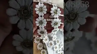 cute flower trim with golden touch #lace #fashion #fashiondesigner #fashionblogger #lacetrim