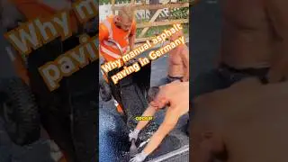 Why manual asphalt paving in Germany