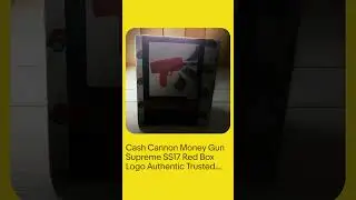 Cash Cannon Money Gun Supreme SS17 Red Box Logo Authentic Trusted Seller