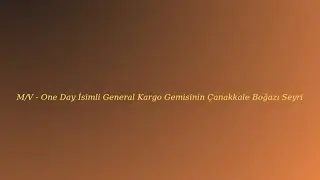 🇳🇷 Nauru Bayraklı 2006 Yılı İnşaalı 80 Metre Uzunluğa Sahip General Kargo Gemisi M/V - One Day 