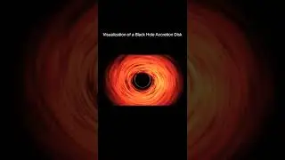 Very cool: Visualization of a Black Hole Accretion Disk || #shorts