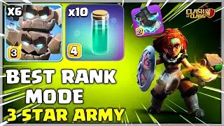 Best Meteor Golem Attack Strategy | TH18 Rank Battle Attack Strategy Clash of Clans