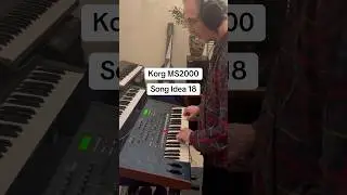 Korg MS2000  Song Idea 18 VINTAGE SYNTH SOUNDS and MUSIC #asmr #synth #distortion #rock #bass