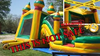 bounce house in the wind | too windy for bounce house
