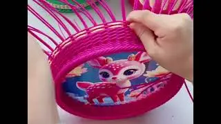 Craft Storage Basket with Acrylic Board, Super DIY Idea for Beginners #diy #basket #handmade