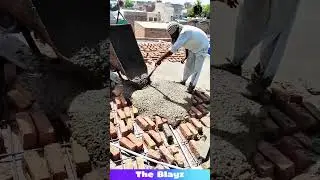 Brick by Brick, Pure Satisfaction! 😍 Cement Pouring Magic in Action! #constructionasmr #brickwork