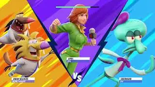 Angry Beavers Vs April Vs Squidward|Nickelodeon All-Star Brawl 2