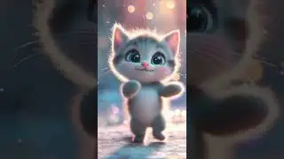 Let&rsquo;s Dance with the Kitten! 🐾🎶 | Short Song for Kids #shortsforkids #shortsdance #shortscatsvideo