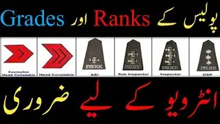 Police Ranks And Grades |Scale| |Abbreviations| #sindhpolice #interview #PoliceRanks #PoliceGrades