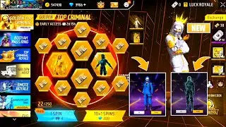 Free Fire Golden To Criminal Event 😲 Free Fire New Event Today | Criminal Bundle Return