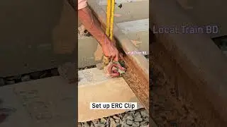 How railway erc clips attached with track sleeper. #new #clip #setup #shorts