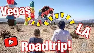Vegas to LA Road Trip 2019 // SINGLE MOM TRAVEL // Traveling alone with kids
