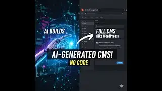 I Built a FULL Working CMS (Like WordPress) with Only AI.
