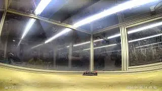 Robot combatant, ICU&rsquo;s view from inside the arena, battling Broombox