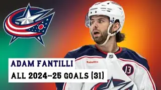 Adam Fantilli (#19) All 31 Goals of the 2024-25 NHL Season