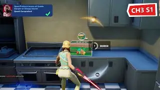Open Produce boxes at Condo Canyon or Sleepy Sound in Fortnite Chapter 3 Season 1 Week 13 Quest.