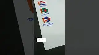 Simple Drawing Of the Dominicana flags | Easy Draw #tutorial #art #drawing #dominicanrepublic