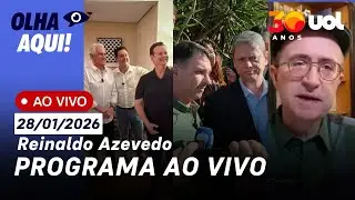 Reinaldo ao vivo: Caiado no PSD, Tarcísio com Bolsonaro, novo xadrez eleitoral, caso cão Orelha e+