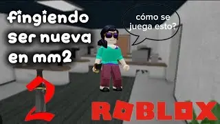 fingiendo ser NUEVA en MM2 (sale bien) :D #roblox #mm2 #mm2player 