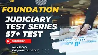 Judiciary Foundation Test Series || BEST TEST SERIES