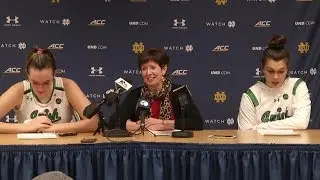 @ndwbb Muffet McGraw Post-Game Press Conference vs. Virginia Tech (2018)