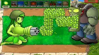 Anime Girl Gatling PEA VS Dr. Zomboss - Plants vs Zombies mod