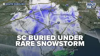 Rare Snowstorm Blankets South Carolina