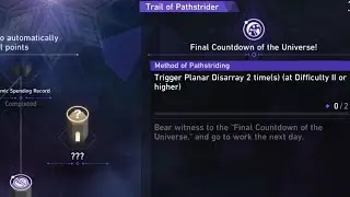 Honkai Star Rail Trigger Planar Disarray 2 time(s) (at Difficulty II or higher)