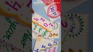 New Year 2024 card making ideas//New Year Special #shorts #youtubeshorts #viral