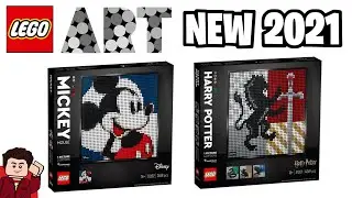 LEGO Art 2021 Sets Revealed | MICKEY MOUSE & HOGWARTS CRESTS