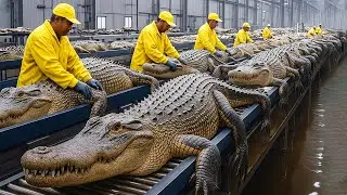 &Eacute;levage de crocodiles : comment des millions sont &eacute;lev&eacute;s et transform&eacute;s pour la viande et la peau