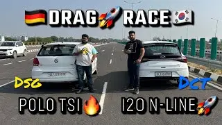 Polo GT TSI vs i20 N-Line DRAG RACE! DSG VS DCT! Who rules the segment? #pologt #i20nline #dragrace