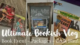 Ultimate Bookish VLOG 📚🍦| book event, packages, book haul + more