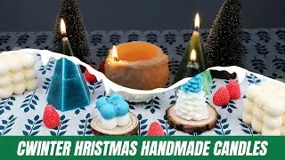 Making Winter Candles - Christmas handmade candle making - Candle Making Tutorial