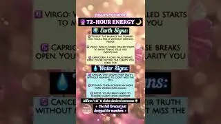 🌍🌊 Earth & Water Signs &bull; 72-Hour Energy Forecast 🔮