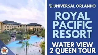 Walk through of Loews Royal Pacific Water View Room, Universal Orlando Resort--EXPRESS PASS INCLUDED