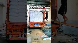 RICE LOADING TIME ||RICE MAKING || #shortvideo